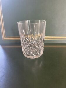 Small Waterford Crystal Tumbler Whisky Glass Lismore Pattern Signed 9cm Tall.