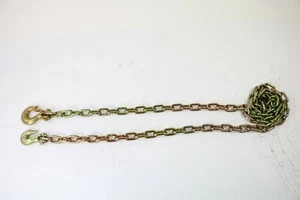 5/16” x 10’ Grab Hook and Safety Hook Grade 70 Chain Pack of Two (2) - Picture 1 of 2