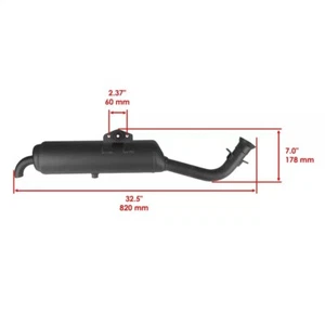 Exhaust Muffler For Yamaha Grizzly 700 4x4 FI YFM700FG 2008-2013 - Picture 1 of 7