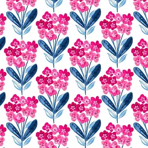 BTY 3 Wishes Bright Bird Floral Fix Flower White Cotton Fabric By The Yard - Imagen 1 de 1