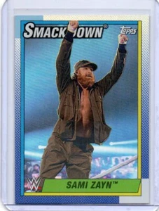 2021 Topps Heritage WWE Rainbow Foil #71 Sami Zayn - Free Shipping - Picture 1 of 2