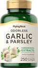 Odorless Garlic And Parsley Pills | 500Mg | 250 Softgels | By Piping Rock