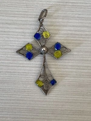 Crocifisso Argento Punzonato Vintage  - Immagine 1 di 2