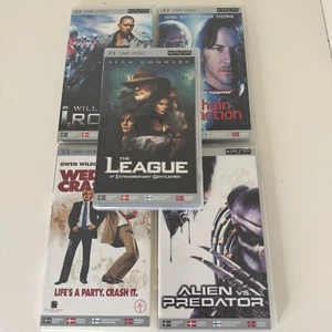 Sony PlayStation Portable PSP UMD Mini Video Film Movie Bundle Lot x5 PAL - Photo 1/1