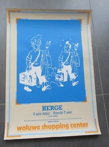 TIM UND STRUPPI HERGE DREI TOLLE POSTER TINTIN SEHR GUTER ZUSTAND - Bild 1 von 3