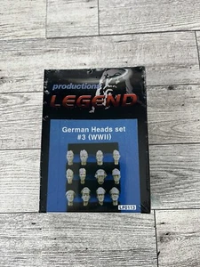 Leyenda - Juego de Cabezas de Soldado Alemán Nº3 Segunda Guerra Mundial (12 cabezas) - Escala 1/35 - # LF0113 - Imagen 1 de 2