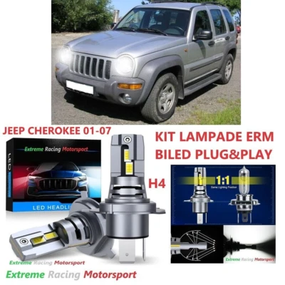 JEEP CHEROKEE 01-07 LAMPADE BILED 3570 CPS ULTRAWHITE ERM I71S H4 50W 2OKLM - Immagine 1 di 4