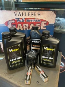 Kit tagliando Sportster 883 E 1200 dal 86 al 2020 olio Vspec filtro nero - Imagen 1 de 2