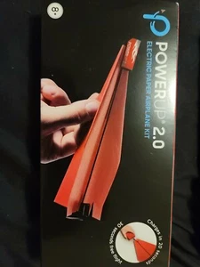 Neu im Karton Powerup Papier Flugzeug Umbausatz Elektromotor zum Selbermachen rot schwarz neu - Bild 1 von 2