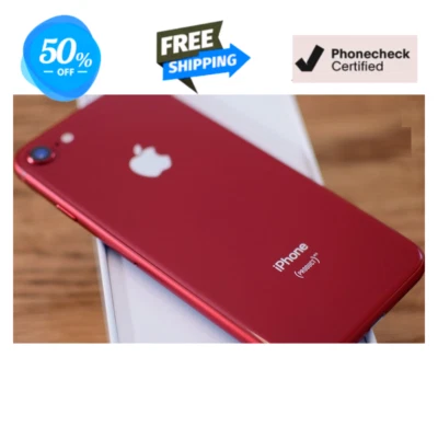 Apple iPhone 8 256GB 128GB 64GB Completamente Desbloqueado Tmobile Verizon Rojo/Gris espacial Foto 1 de 4