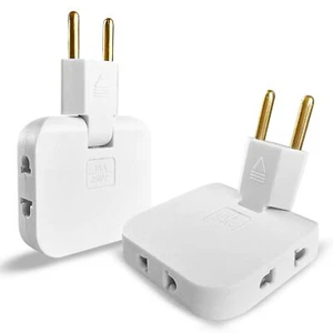 2x Multiprise Plate Derriere Meuble avec 3 Prises | Prise Plate avec Connexio... - Photo 1/7