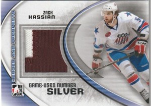 ZACK KASSIAN 2011-'12 HEROES & PROSPECTS GU JERSEY - SILVER 
