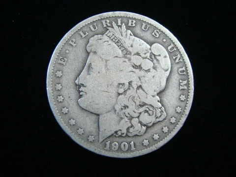 1901 Morgan Silver Dollar VG 10704 Cover
