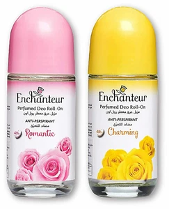 Pack Of 2 x Enchanteur Romantic & Charming Roll-On Deodorant for Women, 50ml - Picture 1 of 9