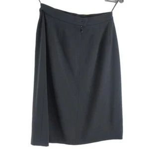CHANEL Skirt Bottoms P11160V06456 Wool Silk Black Women's Size 38 Length 53cm - Picture 1 of 7