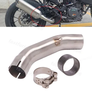 Motorcycle Exhaust Pipe Mid Tube Modified For DUKE 390 RC390 250 125 2021-2022 - Picture 1 of 8