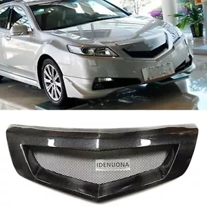 Front Bumper Grill Honeycom Style For Acura TL 2009-2011 Carbon Fiber - Picture 1 of 10