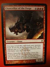 MTG Chancellor of the Forge -New Phyrexia- LP Free Shipping Magic the Gathering