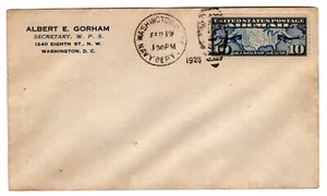 C7 Map FDC 10c Airmail 1926 FDC Albert Gorham U/O Navy Dept CCL Washington DC - Picture 1 of 2