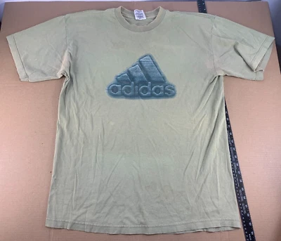 Camiseta De Colección Años 80 90 Envejecido Grunge Surf Skate Adidas Desteñida al Sol Hecha en EE. UU. Foto 1 de 4