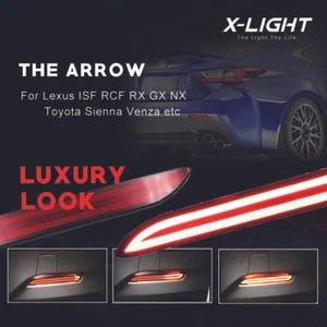 3 modes Red Lens LED Rear Brake Lights w/Sequential Turn Signal For Lexus IS-F - Picture 1 of 7