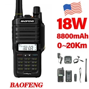 Baofeng UV9R Plus VHF/UHF Walkie Talkie Dual-Band ​Handheld Two-way Radio 18W US - Picture 1 of 20