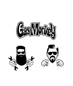 Richard Rawlings Arron Kaufman Car Sticker Decal 3 Pcs Set Gas Monkey Jdm Stance - Picture 1 of 1