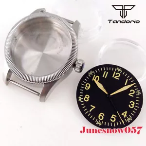 39MM Men Watch Coin Edge Bezel Case Fit NH35A NH36A ETA2824 33.5mm Dial Hand Set - Picture 1 of 15
