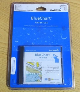 GENUINE GARMIN BLUECHART AMERICAS CITY NAVIGATOR DVD MAPS  US CANADA CARIBBEAN - Picture 1 of 3