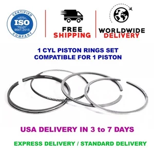 Piston rings set 76mm STD fits for Mitsubishi 4G18 4G18P 1584 PROTON WAJA LANCER - Picture 1 of 6