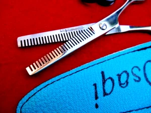 Tijeras adelgazantes de dientes dobles para mascotas de 5,5" aseo para perros/gatos/acero japonés - Imagen 1 de 15