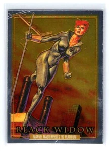 2024 Marvel Masterpieces '92 Platinum #3 Black Widow -Base - Picture 1 of 2