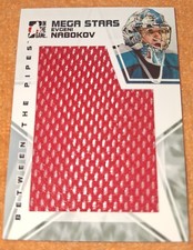 EVGENI NABOKOV 2009-10 BETWEEN THE PIPES MEGA STARS JERSEY BLACK  60 MADE MINT 