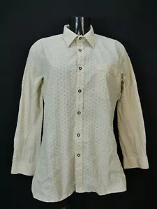 Gr.50 Trachtenbluse creme Bluse Alphorn Baumwolle gemustert TB8661 - Bild 1 von 4