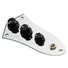 6.5mm Chrome Control Wired Plate Potentiometer Replacement for Fender Jazz Bass