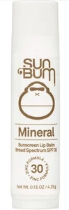 Sun Bum SPF 30 Mineral Sunscreen Lip Balm | Vegan and Hawaii 104 Reef Act .15oz - Picture 1 of 1