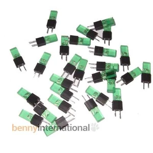 20x GREEN INDICATOR LEDS Diffused Rectangular 2x4.5mm Audio Hardware - Imagen 1 de 1