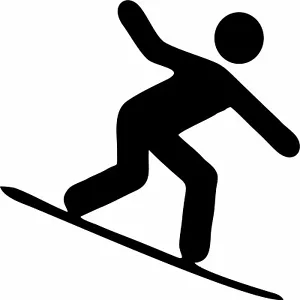 Calcomanía adhesiva de vinilo para ventana olímpica de invierno para snowboard snowboard snow - Imagen 1 de 2