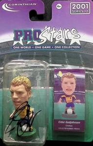 Corinthian Prostars Fußball Figur Chelsea Eidur Gudjohnsen handsigniert - Bild 1 von 3