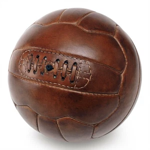 Retro Leder Fußball – Handgemacht Vintage Ball – Deko & Geschenk – 18-teilig - Bild 1 von 1