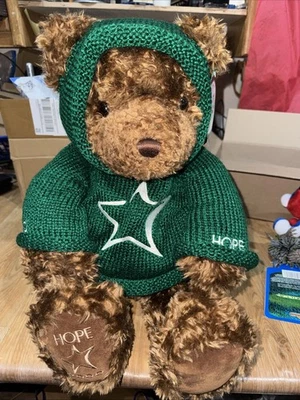 Vtg 2000 GUND Millenium Hope Brown Teddy Bear 24 in Famous Barr Ltd Ed Green New - Image 1 of 4