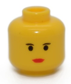 LEGO Yellow Minifigure Head Star Wars Princess Leia 10123 7190 4480 6261779
