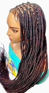 Knotless Box Braids Wig Full Lace with Baby Hair Braided Wigs - Picture 1 of 12