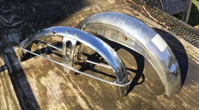 Винтажный OEM Yamaha DS6 скремблер комплект крыльев, спереди и сзади - Изображение 1 из 4