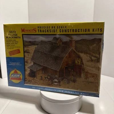 AHM Minikits SEALED Vintage HO Scale Village Blacksmith Model Kit No. 5872  - Image 1 of 4