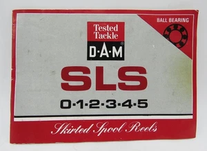 Vintage D.A.M. SLS 0,1,2,3,4,5 Original Reel Manual - NICE! - Picture 1 of 1