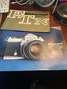 NIKKON Nikkormat FTN Manuales y Fotomic FTN Finder Manual Excelente Estado - Imagen 1 de 2