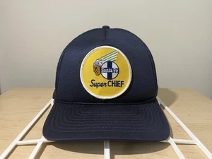 Santa Fe Railroad Super Chief Patch Vintage Hat Snapback Trucker Cap Train Mesh - Picture 1 of 7