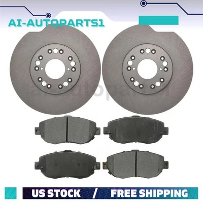 Front Brake Rotors + Brake Pads Kit Fits 2000 2001 2002 2003 2004 Lexus GS300 - Image 1 of 4