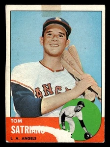 1963 Topps Tom Satriano #548 GD Los Angeles Angels Rookie - Picture 1 of 2